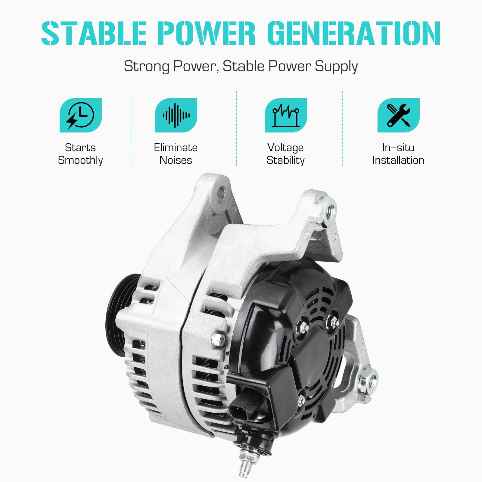 Youxmoto alternator electrical connector and label showing OEM-style compatibility