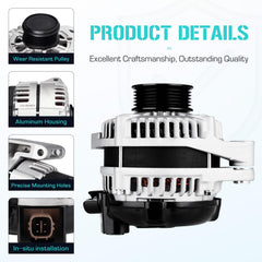 Youxmoto alternator pulley close-up highlighting S6 pulley detail and secure drive benefit
