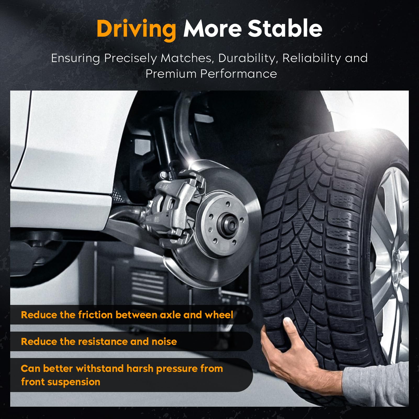 Youxmoto installed on vehicle front wheel showing restored stability benefit