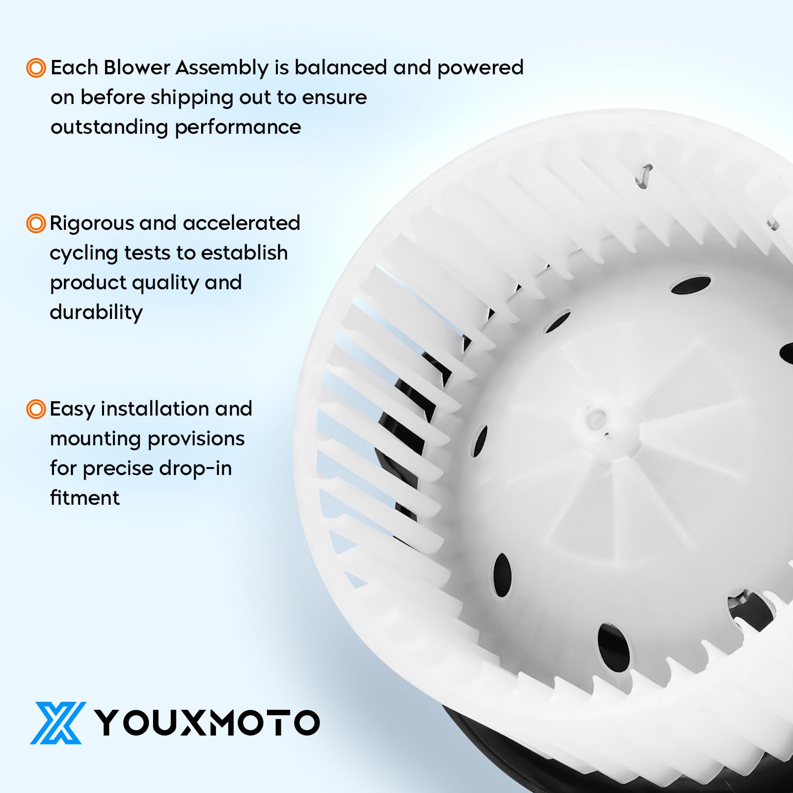 Youxmoto wiring connector close-up showing plug compatibility and easy installation