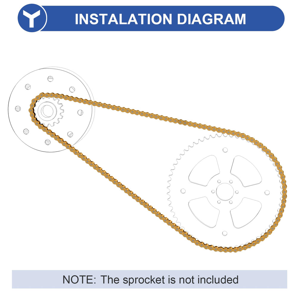 YOXUFA gold finish chain on bench showing corrosion protection benefit