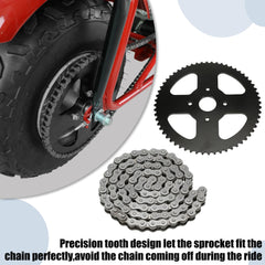 YOXUFA chain breaker and master link included for easy chain fitting and maintenance