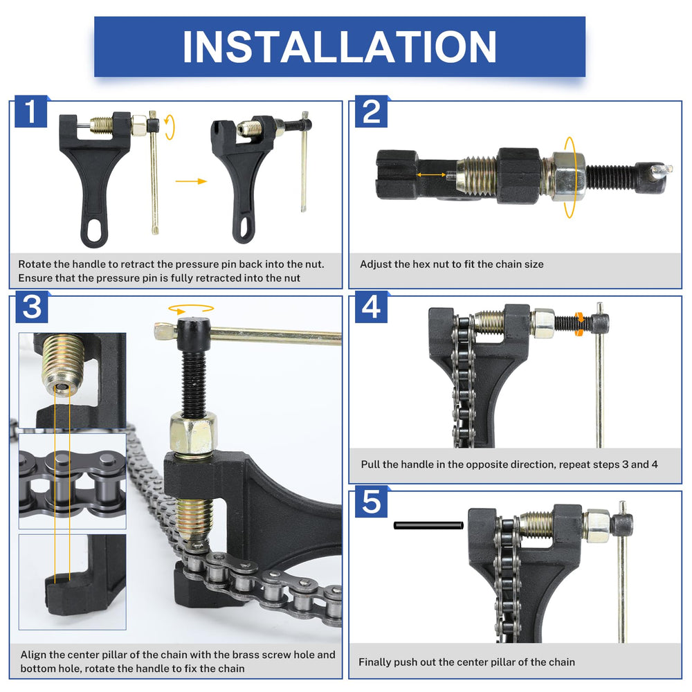 YOXUFA ten connector links displayed for secure chain reassembly after cutting