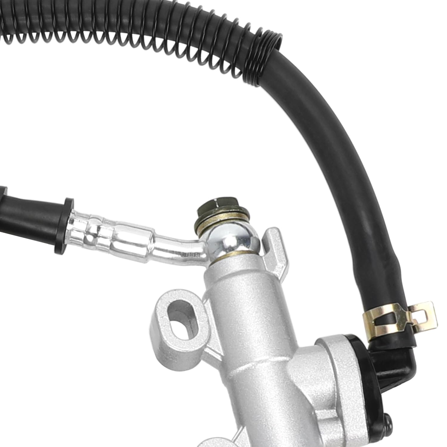YOXUFA installed on 90cc ATV demonstrating fitment and functional brake setup