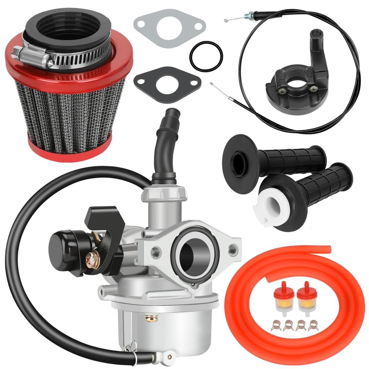 YOXUFA front view carburetor showing ports and mounting benefits