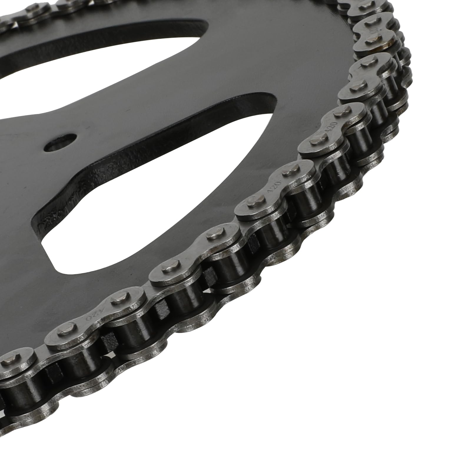 YOXUFA sprocket held in hand for scale showing compact size and solid build