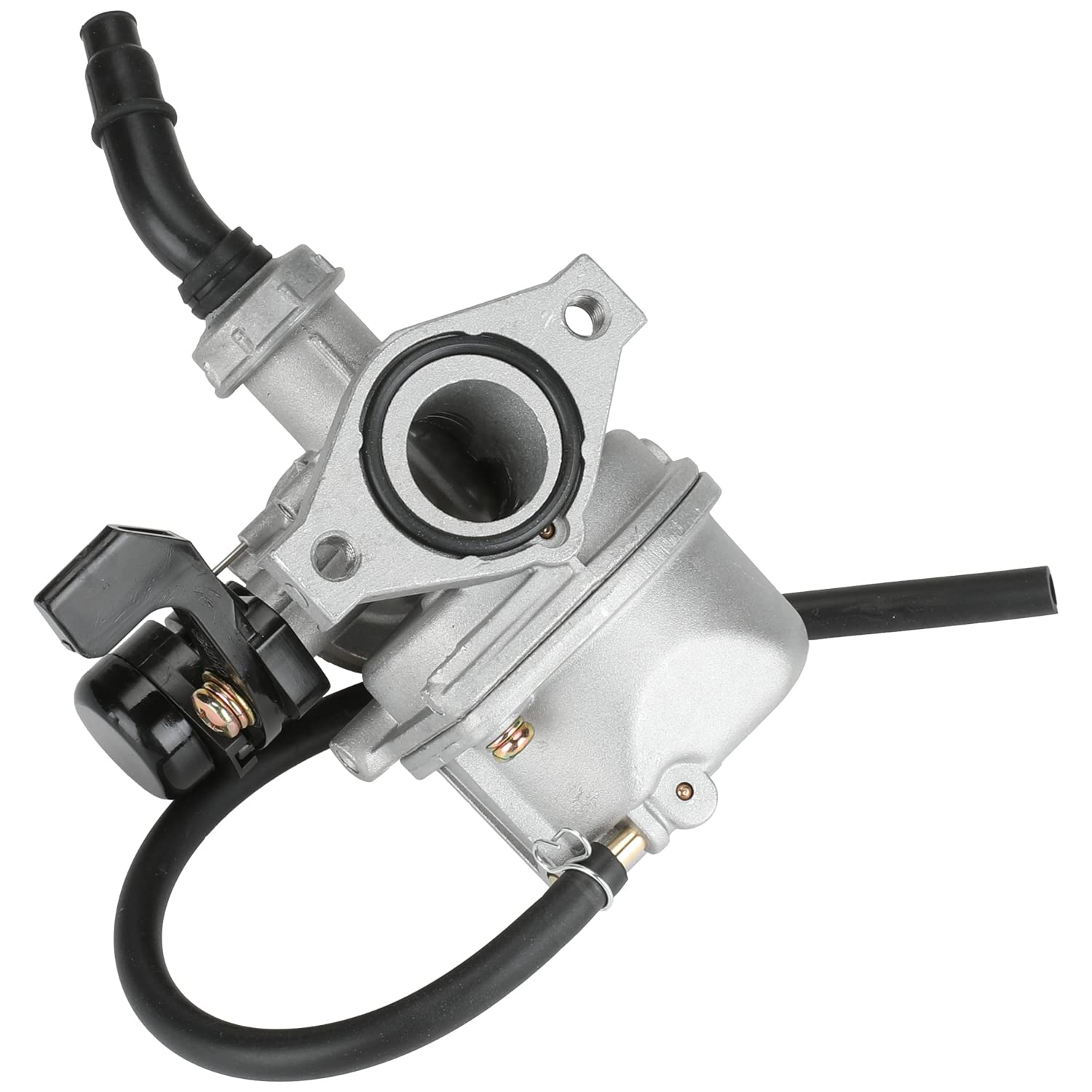 YOXUFA carburetor beside ruler showing 19mm bore scale benefit