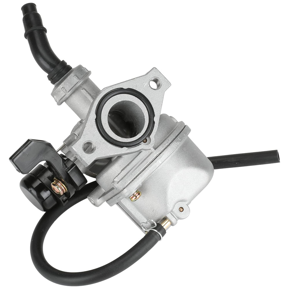 YOXUFA carburetor beside ruler showing 19mm bore scale benefit