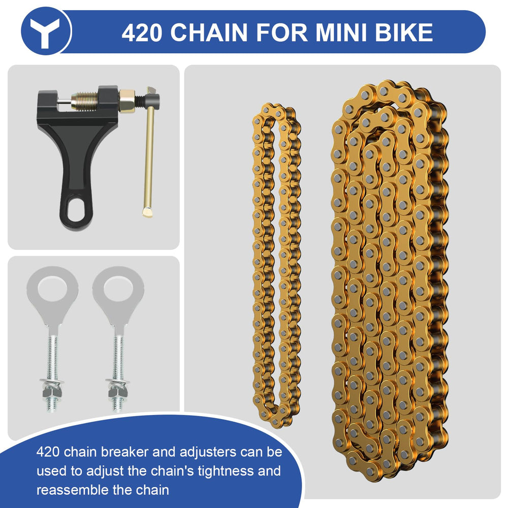 YOXUFA tensioner adjusters installed on axle for precise chain tension benefit