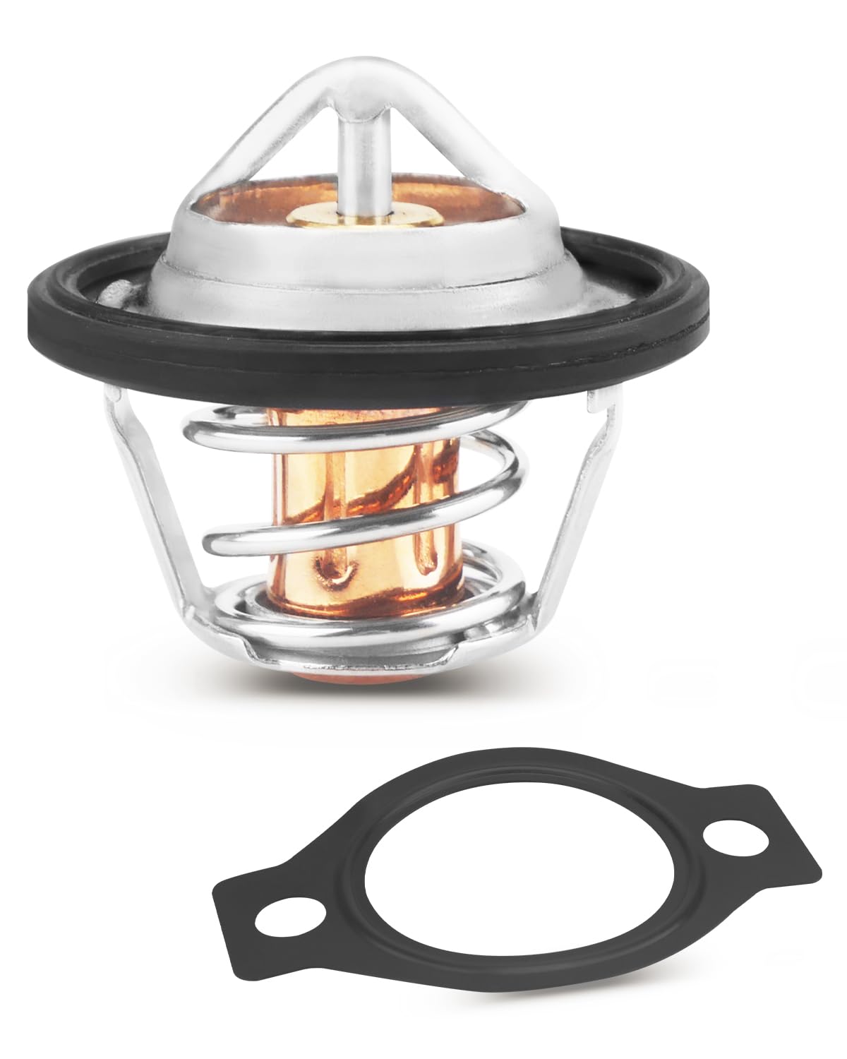 YUANTUO thermostat front view showing metal finish and clear fit for easy replacement