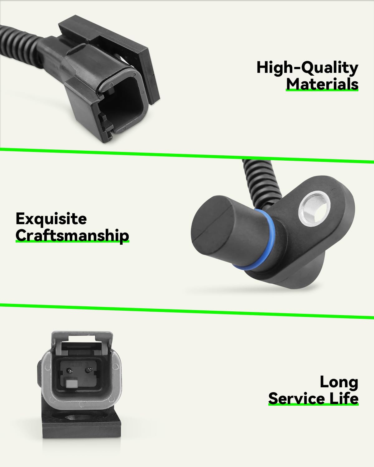 YUANTUO sensor close-up of housing surface highlighting durable ABS construction