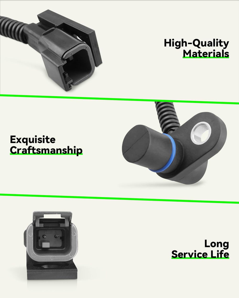 YUANTUO sensor close-up of housing surface highlighting durable ABS construction