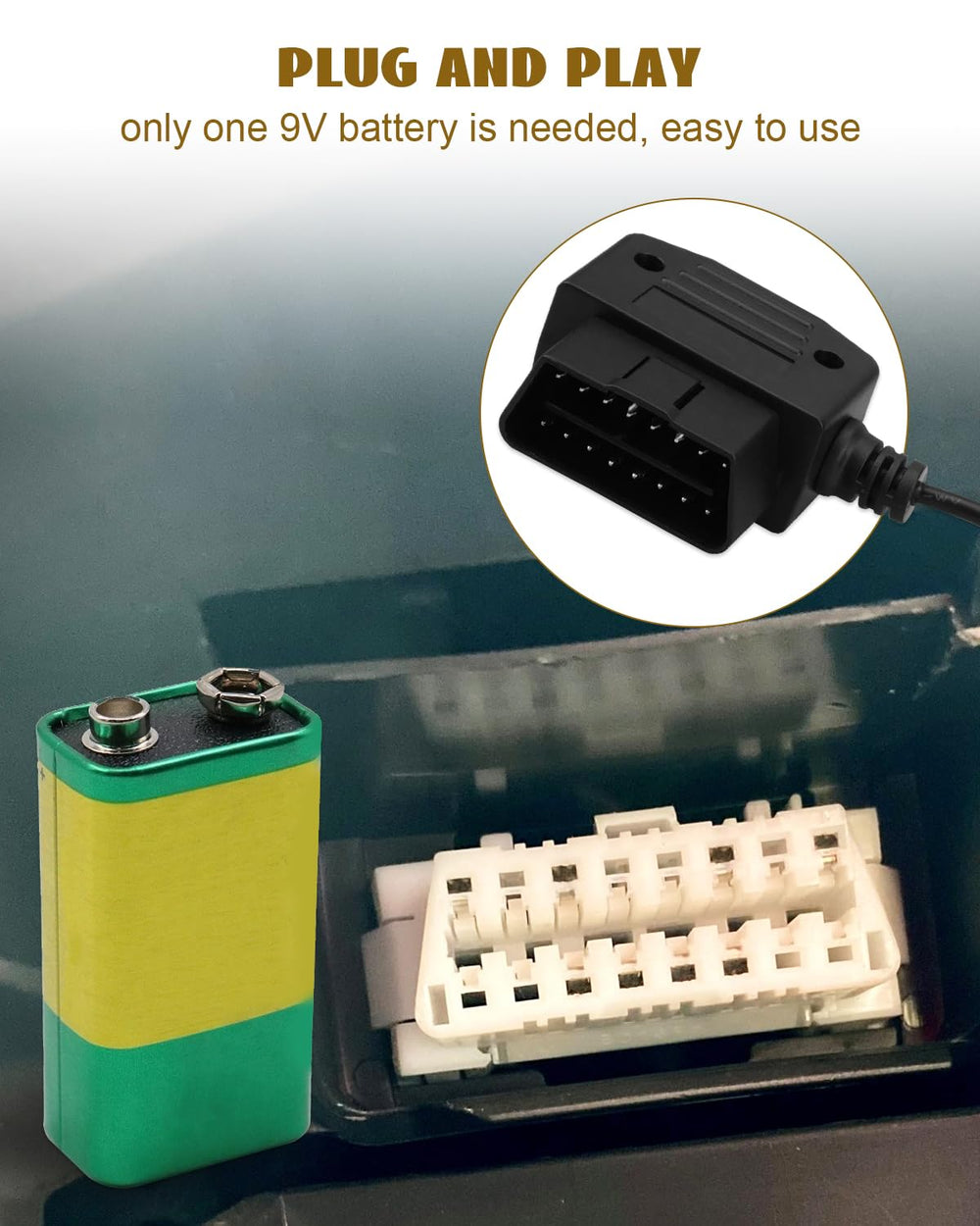 YUANTUO unit plugged into vehicle OBD port preserving settings during battery work benefit