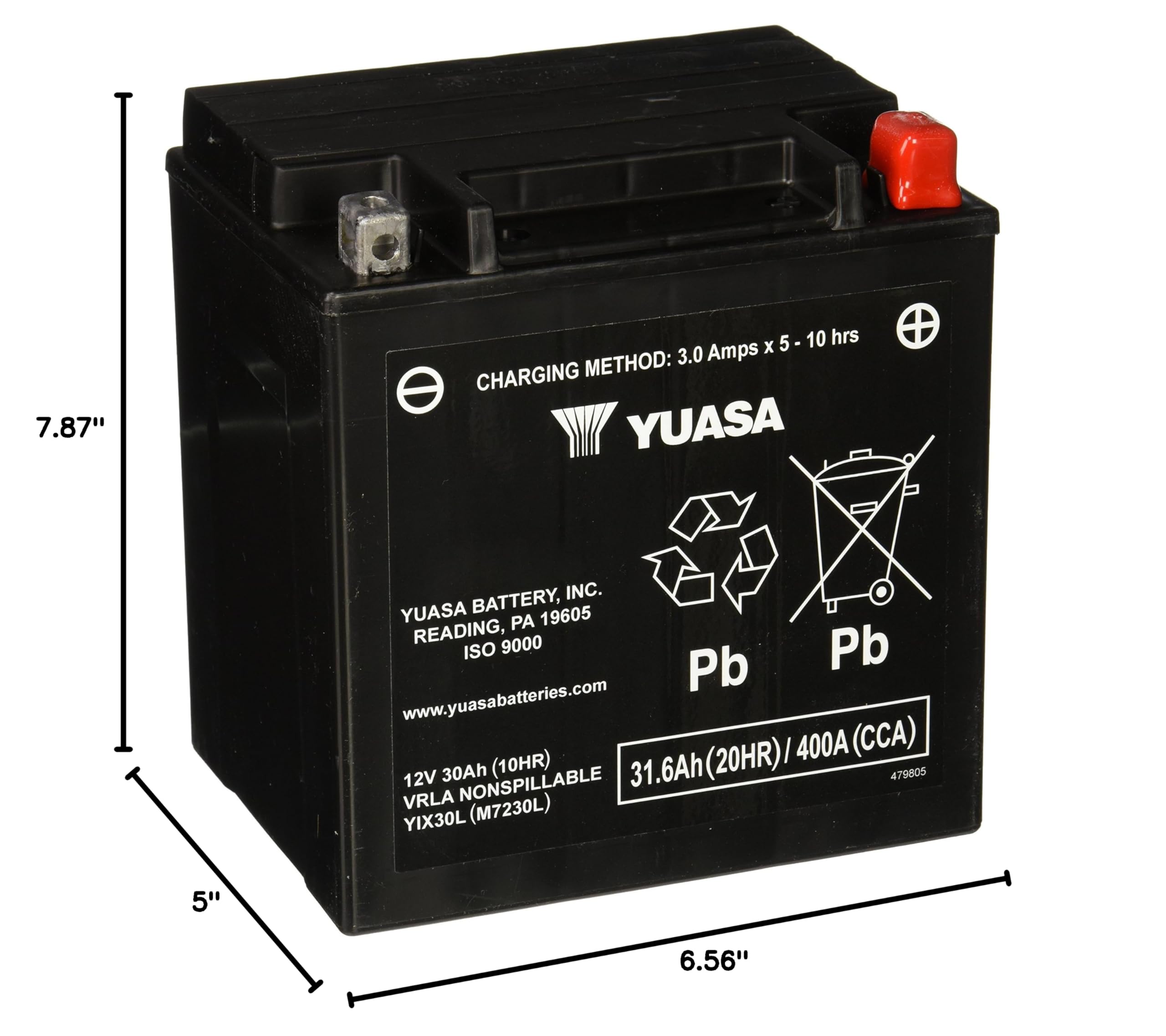 Yuasa YIX30L installed in an ATV demonstrating reliable cold-start power
