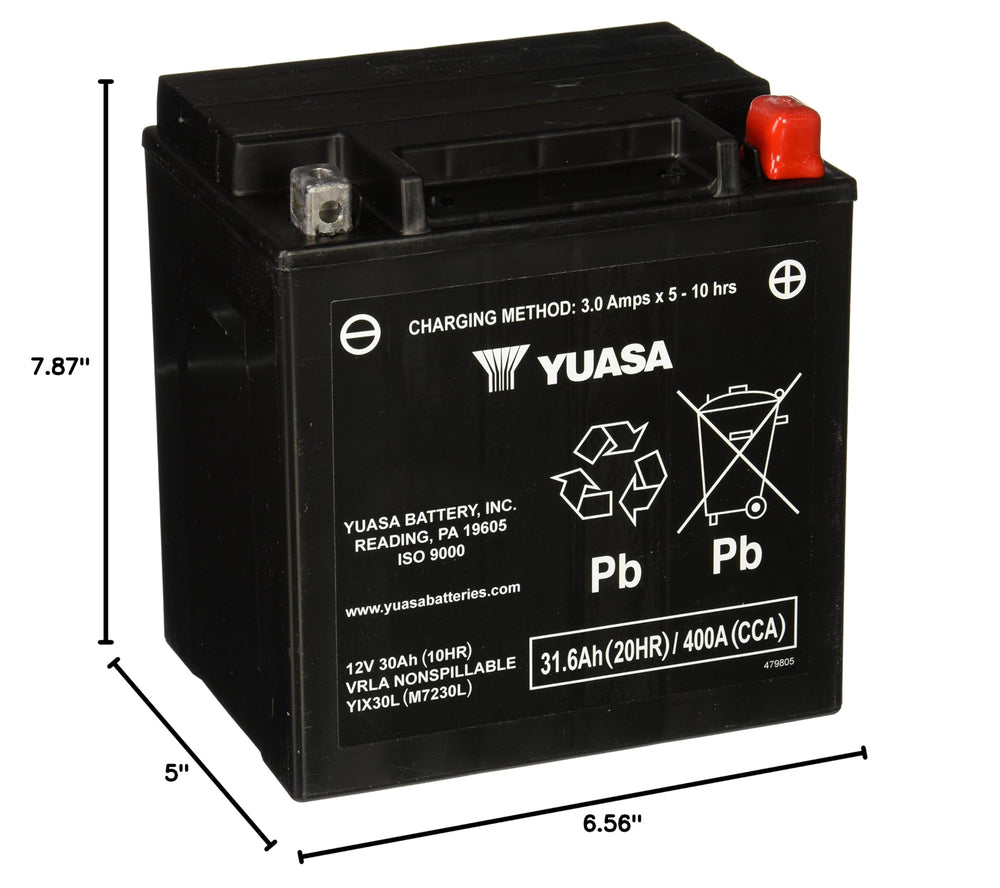 Yuasa YIX30L installed in an ATV demonstrating reliable cold-start power