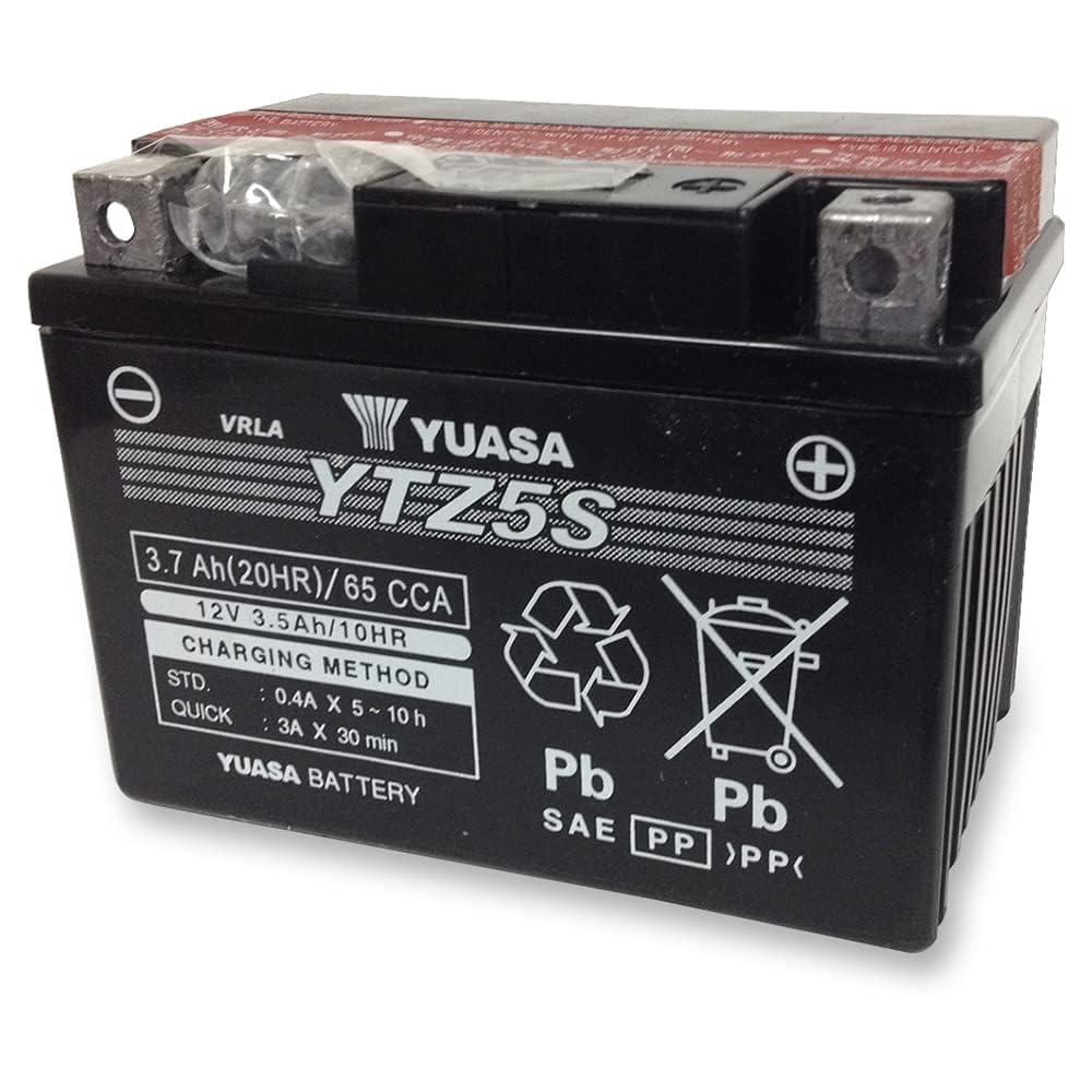 Yuasa YUAM62TZ5 closeup of top terminals highlighting secure connections benefit
