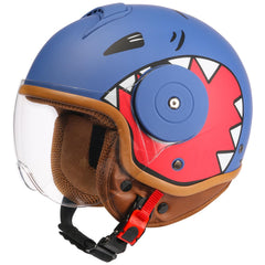 YUDJYQM front view helmet showing vibrant graphics and protective shell benefit