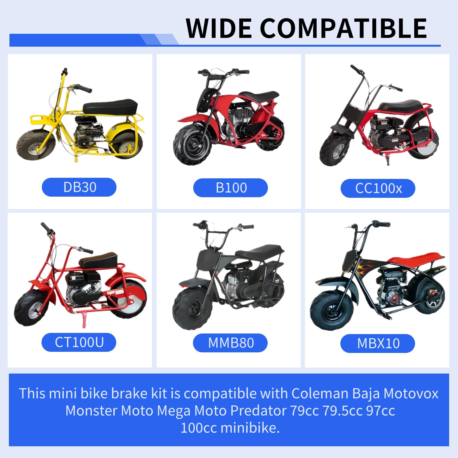YUEARN 61-inch brake cable stretched to show durable steel core and flexible jacket for longevity