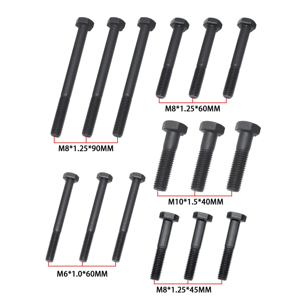Yuesstloo assorted bolts laid out showing metric and imperial variety for fitment