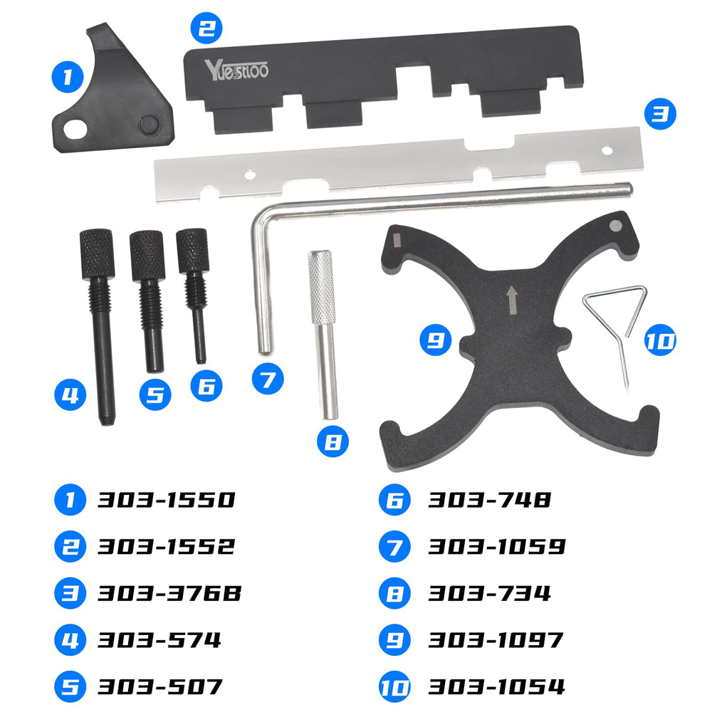 Yuesstloo crankshaft timing pins detail providing stable crank alignment benefit