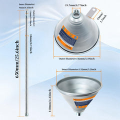 Yuesstloo flexible spout close-up demonstrating bendable hose holding angle for tight spaces