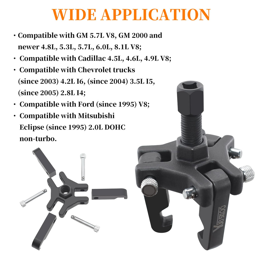 Yuesstloo forcing screw and rods arranged to show included lengths and fit