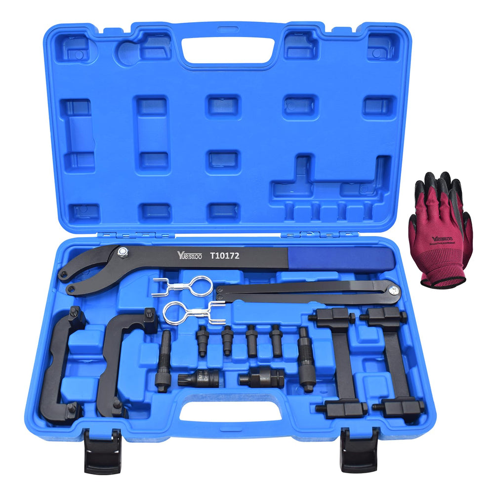 Yuesstloo front overview of the complete timing tool kit showing organized pieces
