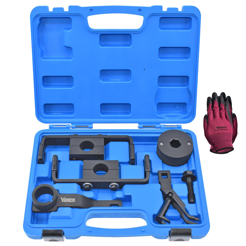 Yuesstloo front packaging showing full timing tool kit and organized layout benefit