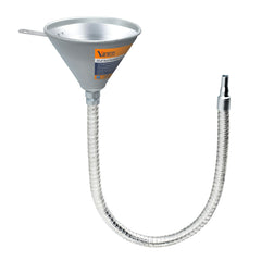 Yuesstloo front view steel funnel showing full length and durable build for precise pours