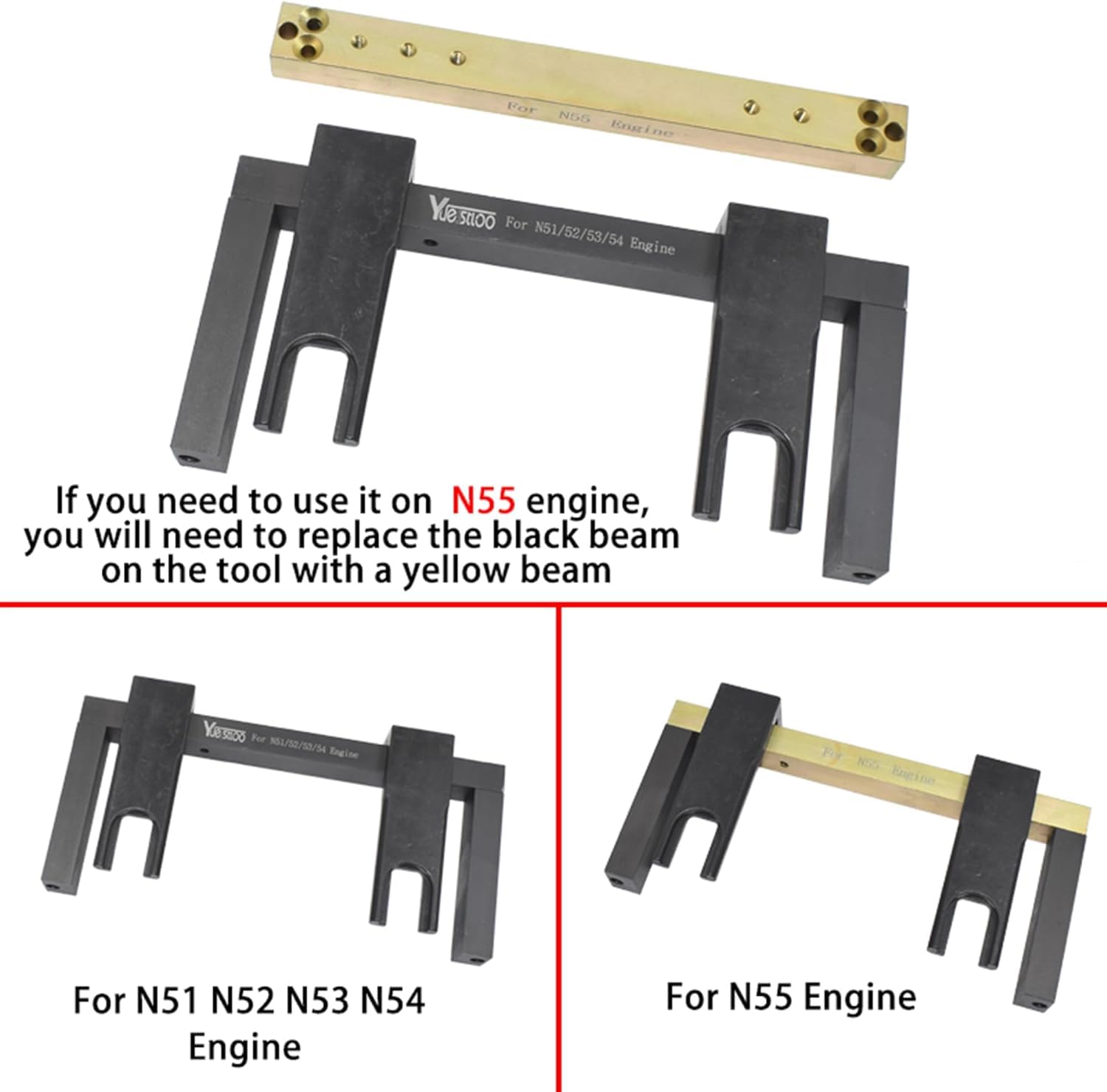 Yuesstloo replacement alignment plate detail for adaptable cam positioning