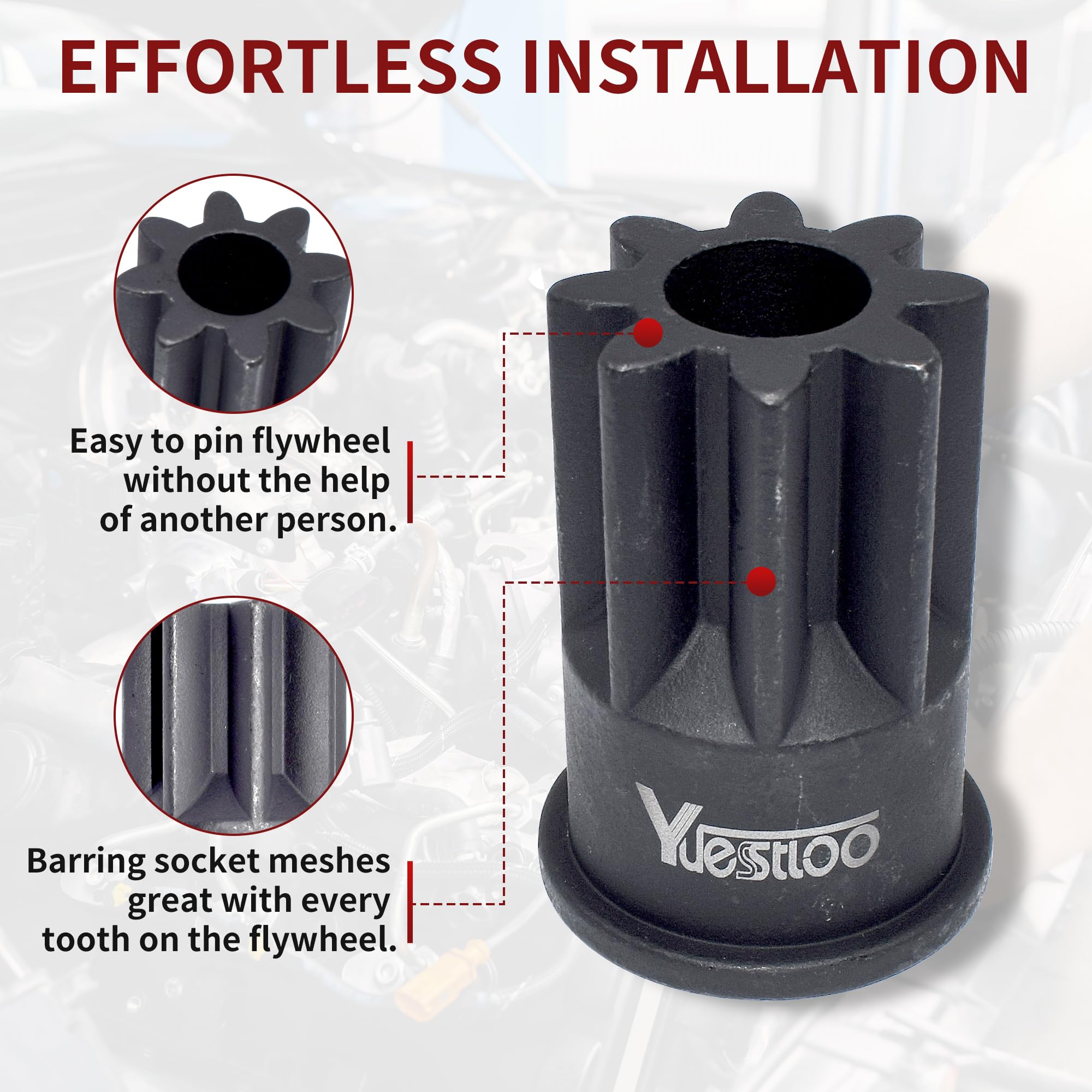 Yuesstloo kit next to common wrench showing compact size and easy transportability