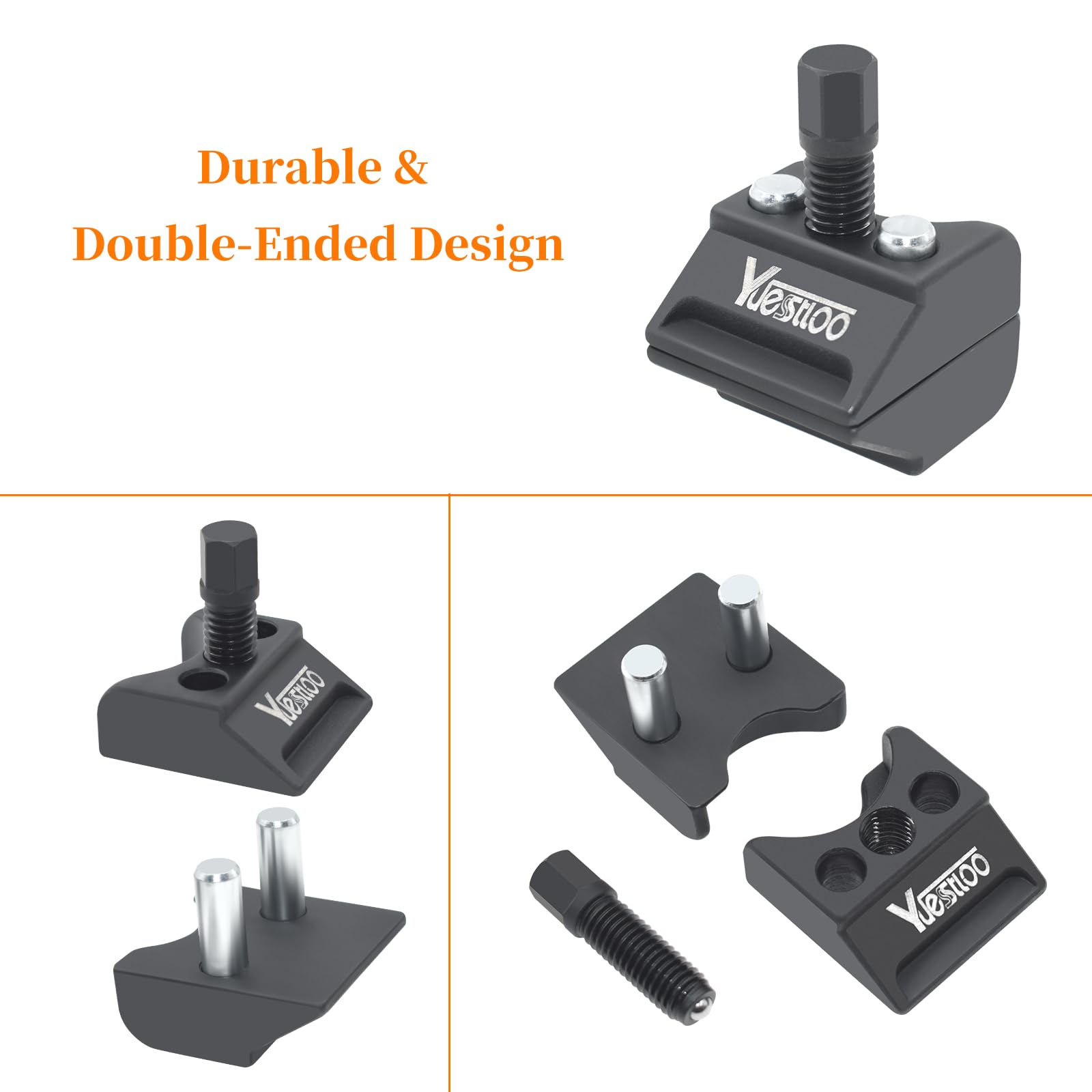 Yuesstloo steel finish close-up showing durable wear-resistant construction benefit