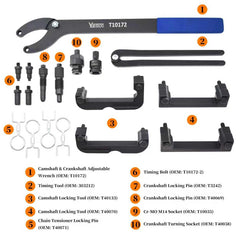 Yuesstloo close-up of T40133 and T40070 locking tools displaying precision fit