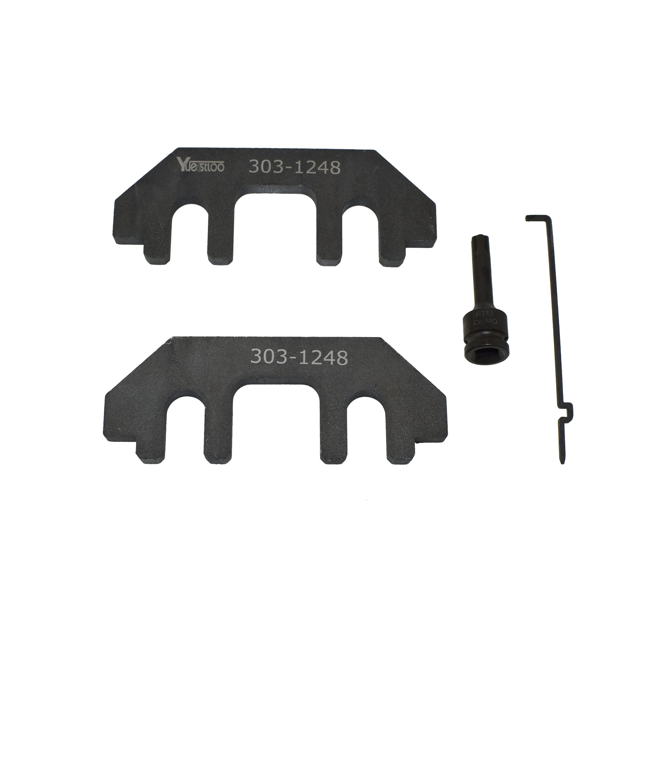 Yuesstloo tension tool detail showing robust construction for controlling chain slack safely