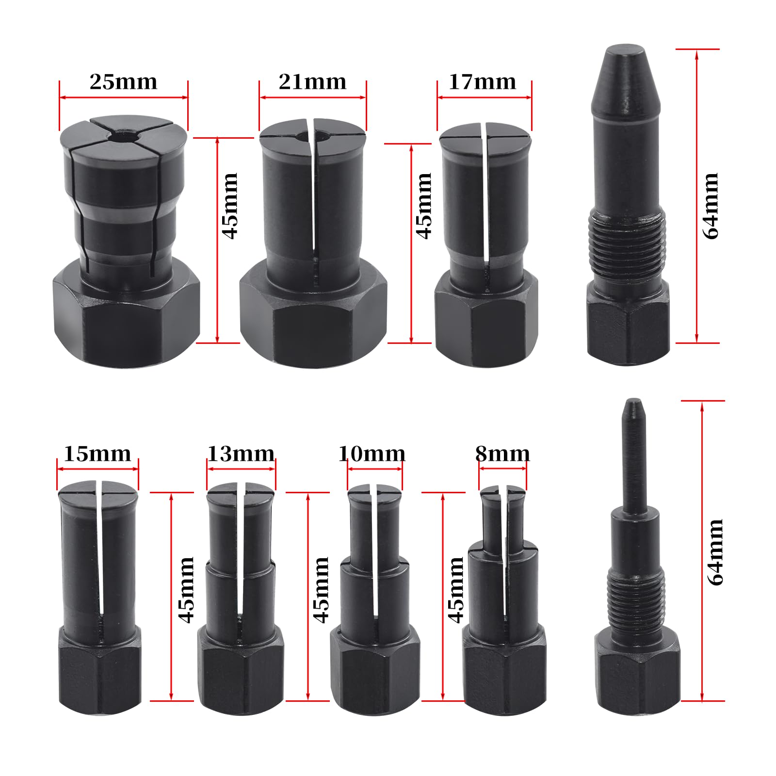 Yuesstloo threaded rod with blackened finish for durable rust resistance