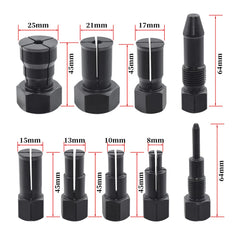 Yuesstloo threaded rod with blackened finish for durable rust resistance
