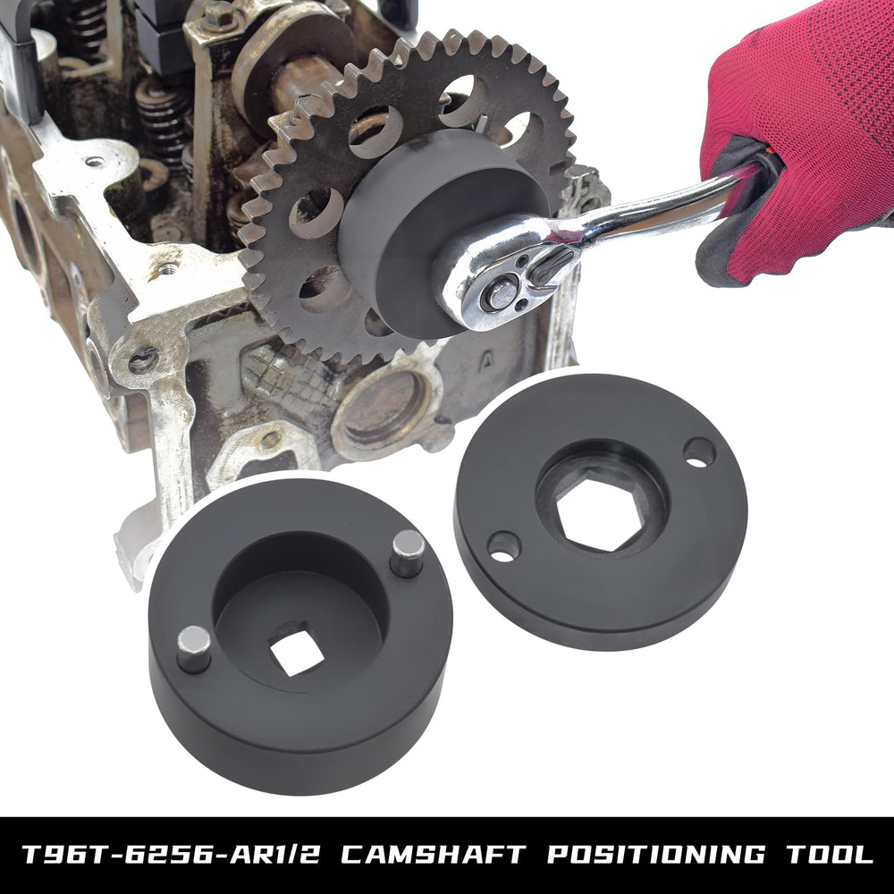 Yuesstloo tools installed on Ford engine demonstrating accurate timing alignment