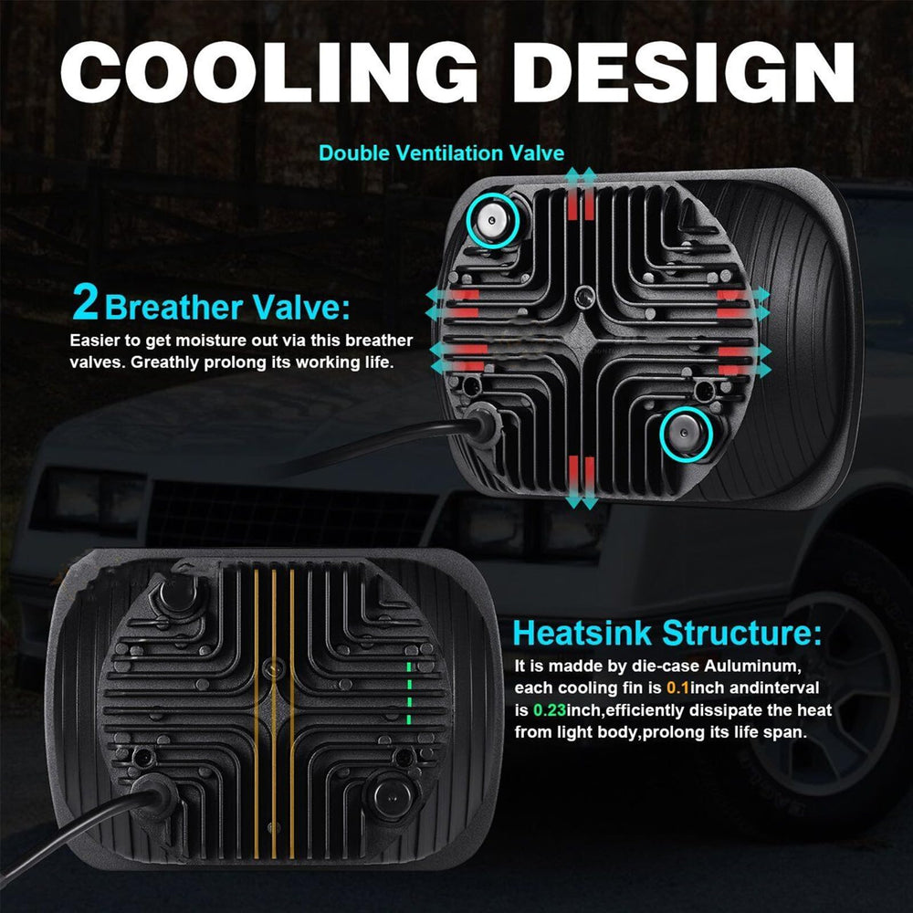 YUGUANG DRL and amber turn signal active showing clear daytime visibility and signaling