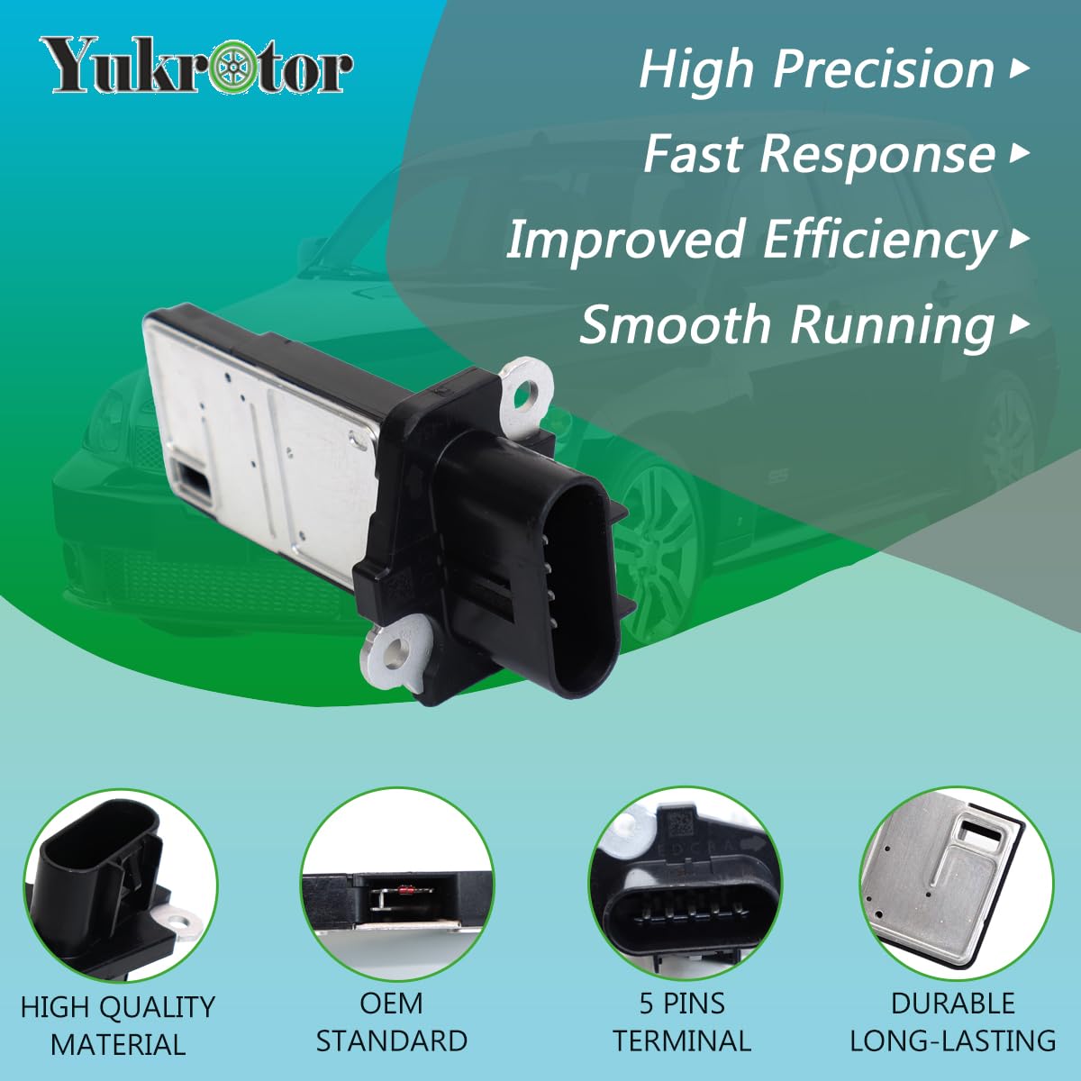 Yukrotor side profile with mounting flange showing secure OEM-style alignment