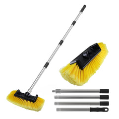 YULOOSI front brush head showing five-sided design and safer cleaning