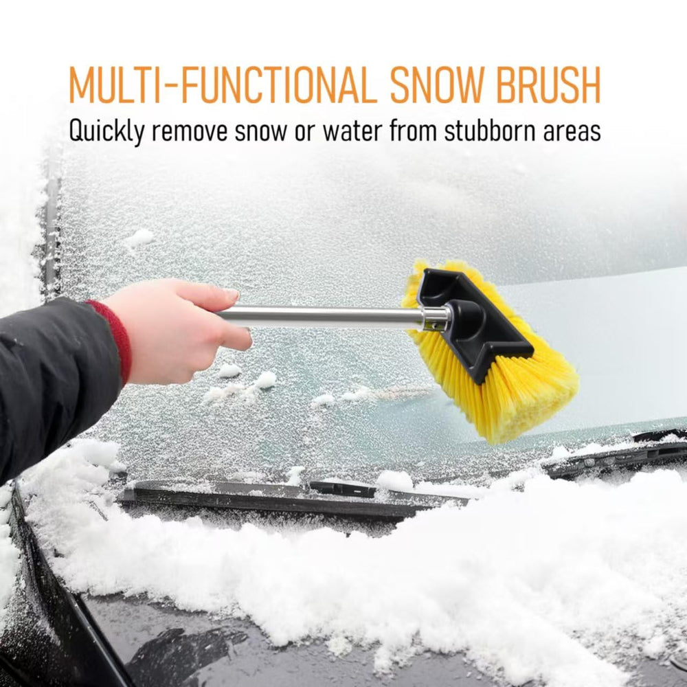 YULOOSI snow removal action moving snow without scratching vehicle paint