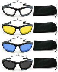 YUNGLIDE front view of full glasses set showing frame and lenses for versatile protection