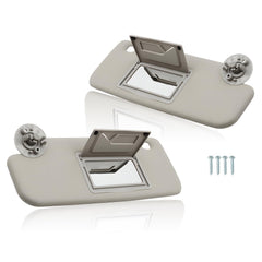 Yunnergo sun visor front view showing gray finish and clean fit benefit