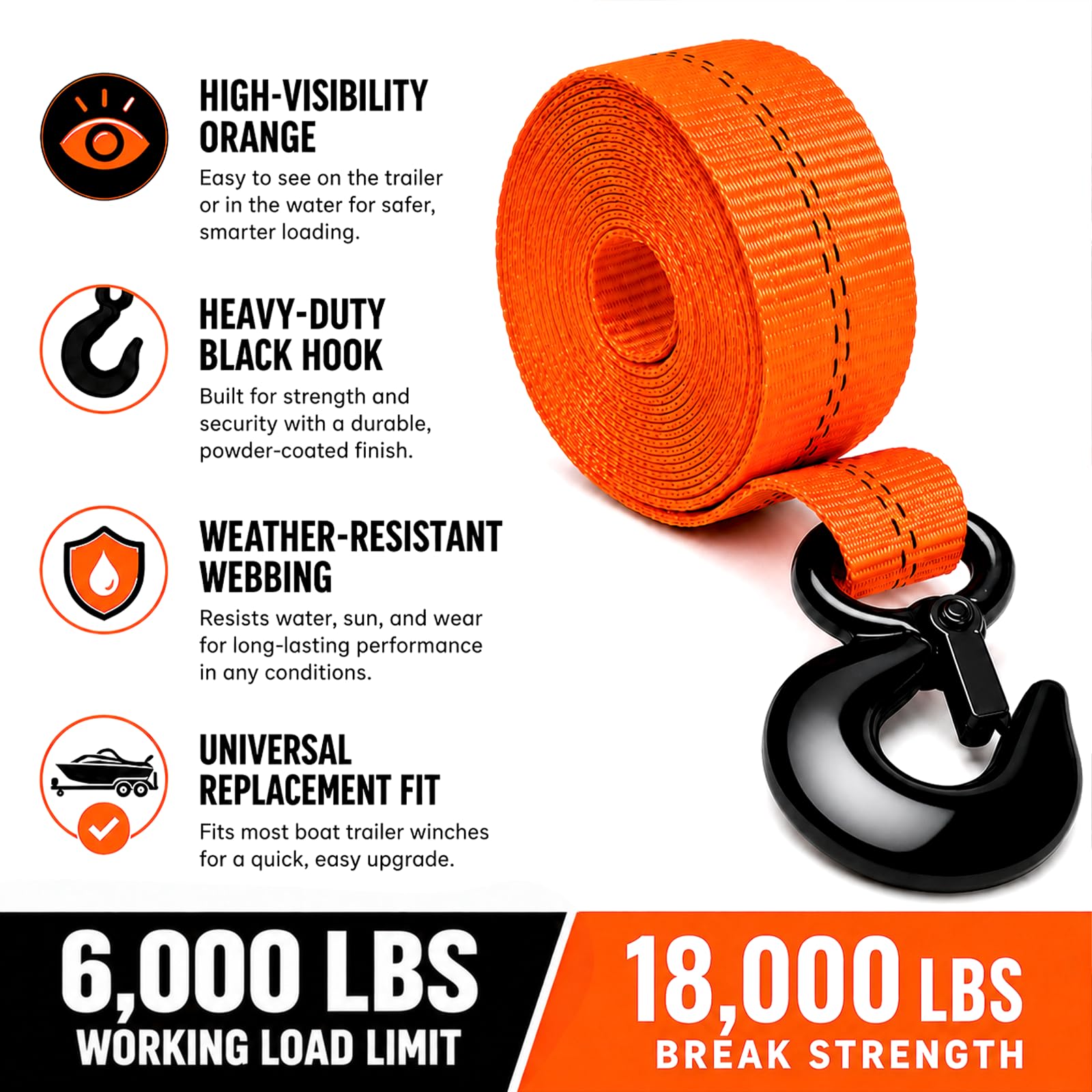 YUNPEAK polyester webbing texture close-up highlighting abrasion resistance