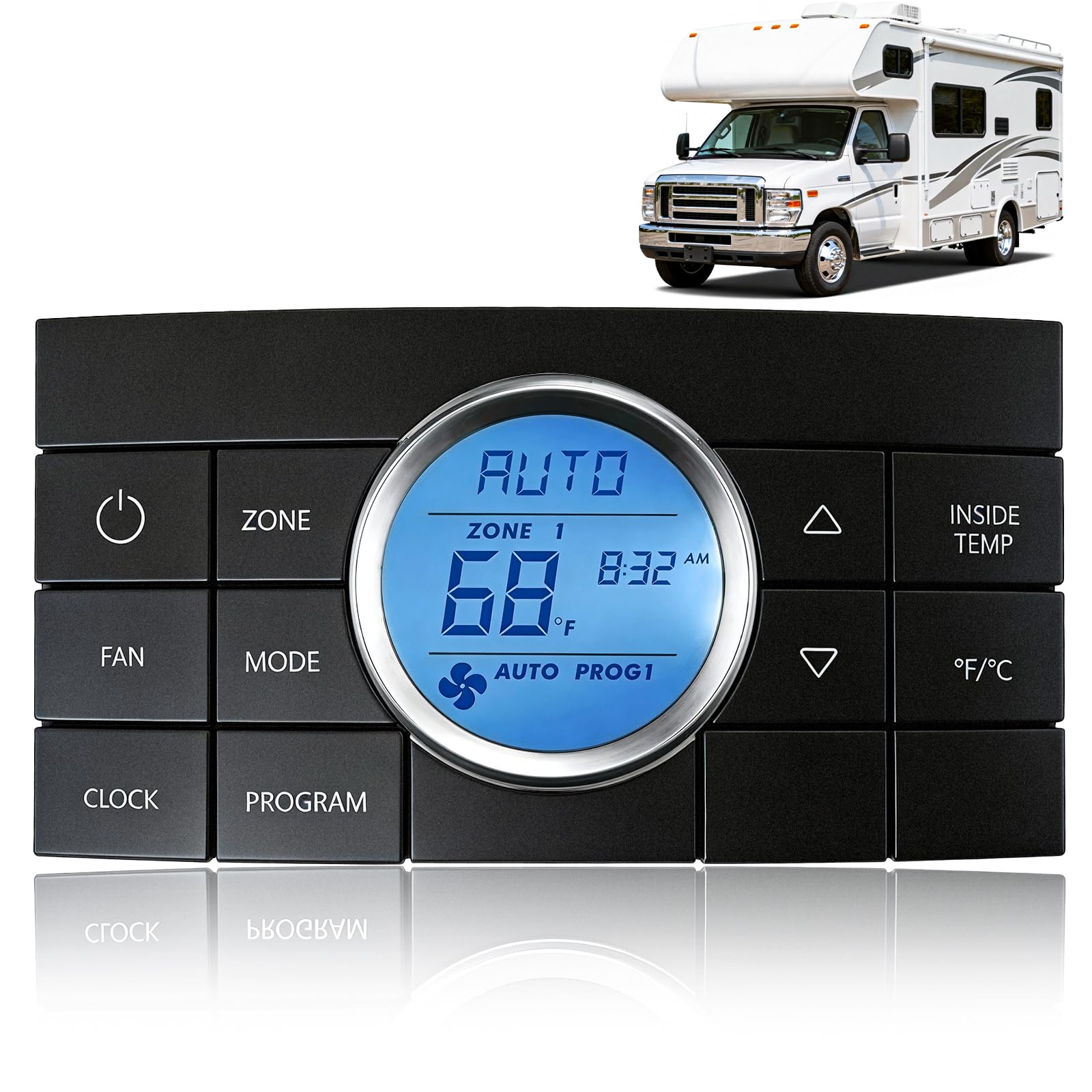 YURLOCY front panel view showing full control layout and easy reading