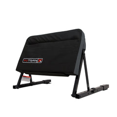 Yutrax front view of assembled ATV backrest showing secure fit and added rider support