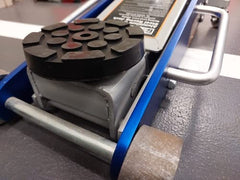 Yuudar pad mounted on lift arm offering protective contact surface benefit