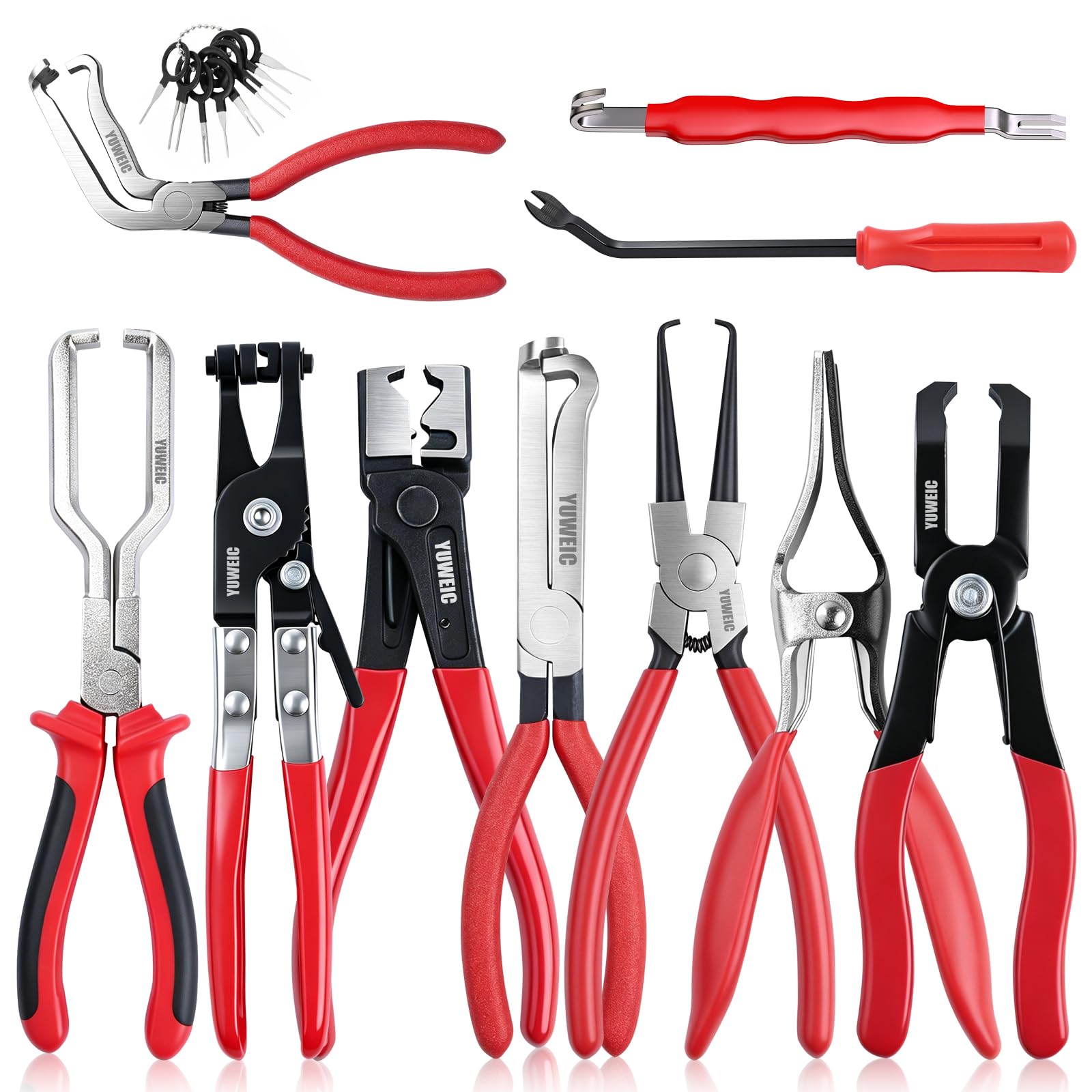 YUWEIC front toolset case open showing organized kit and easy transport