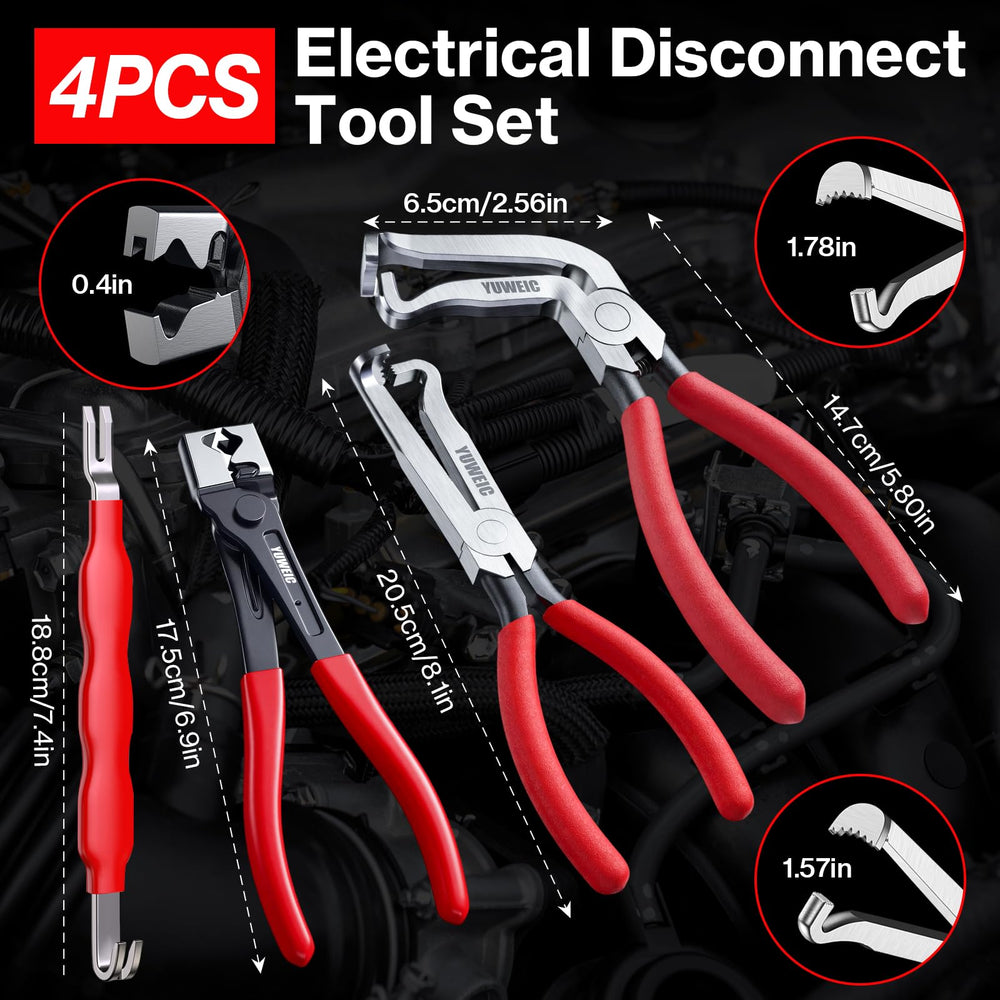 YUWEIC snap ring pliers and picks layout enabling safe circlip removal