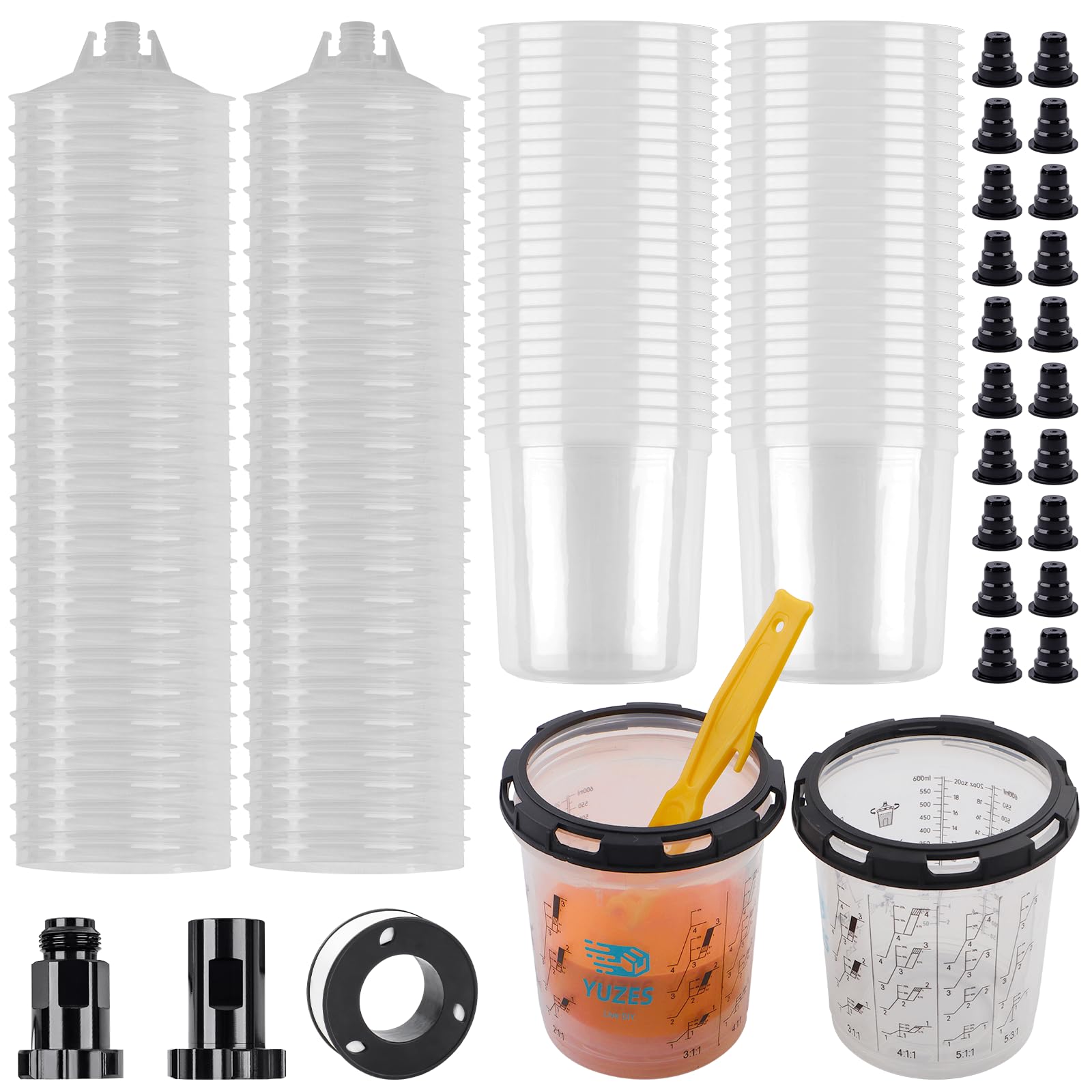 YUZES front view of full 20 oz kit showing contents and benefit quick setup